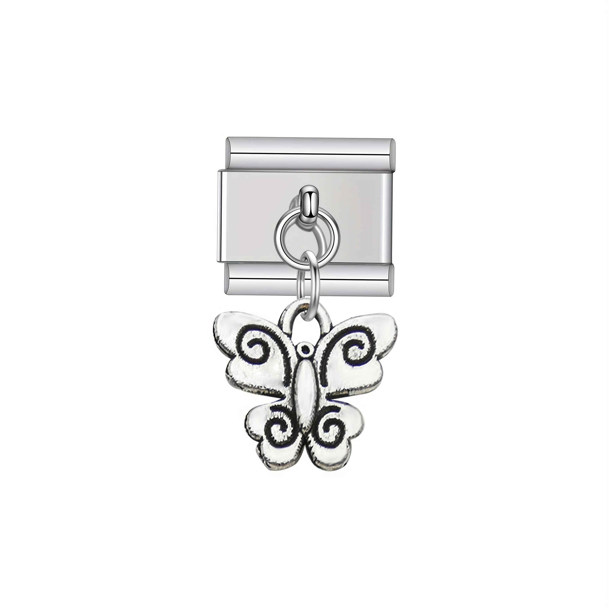 Lovely Butterfly Charm Links Bracelet Fit for 9mm Bracelet